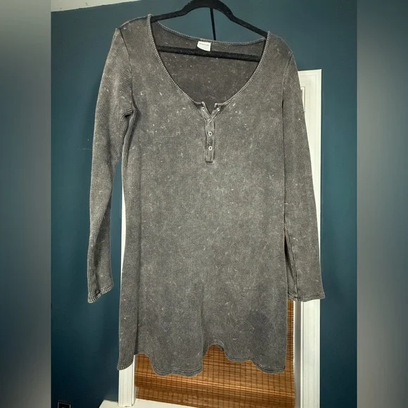 PINK VICTORIA SECRET tunic waffle knit long sleeve shirts - Picture 2 of 9